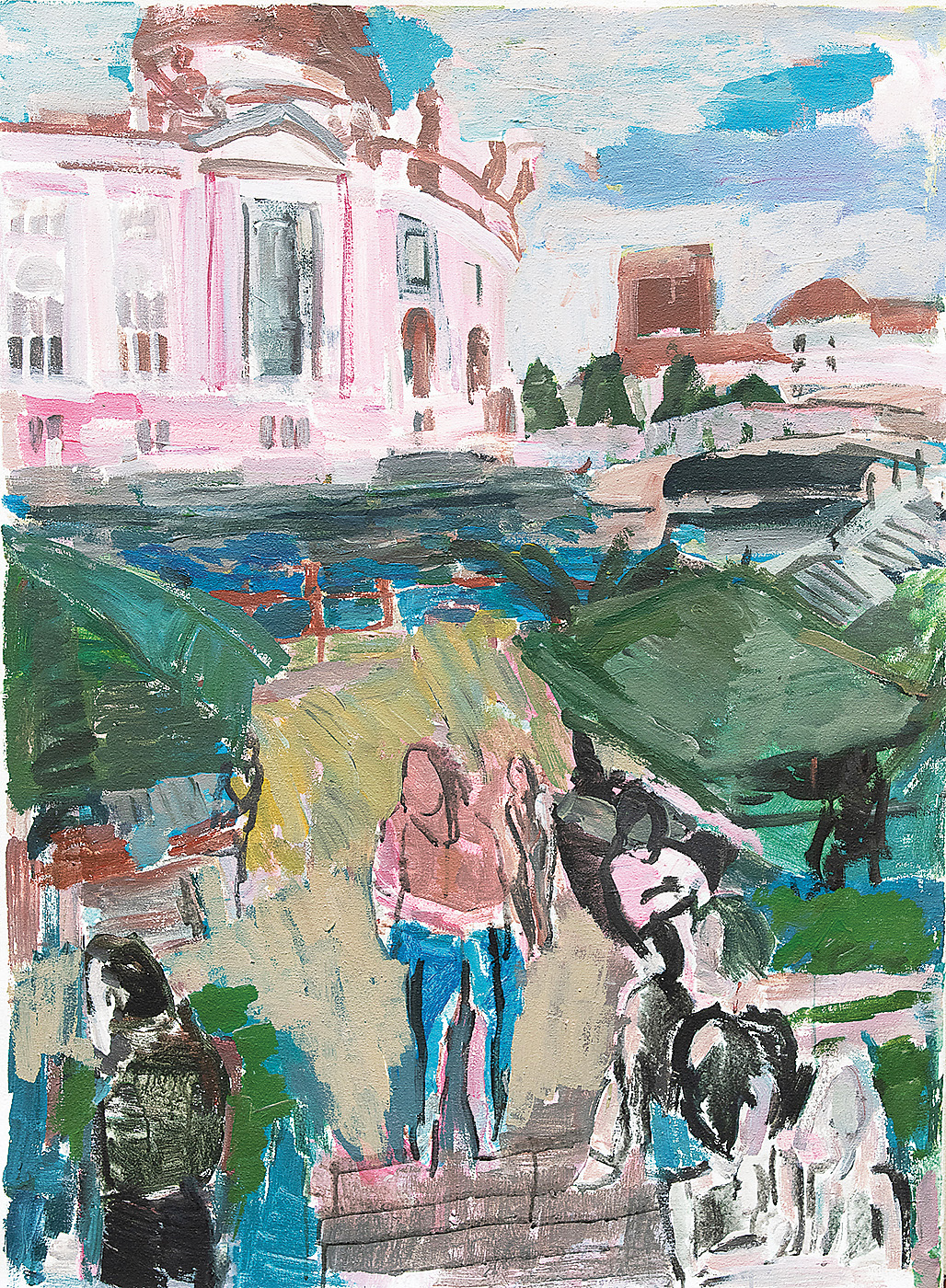 Museumsinsel · 2022 · Acryl auf Leinwand · 120x87 cm